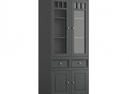 Modern display cabinet handmade solid wood cabinets massive wood glass